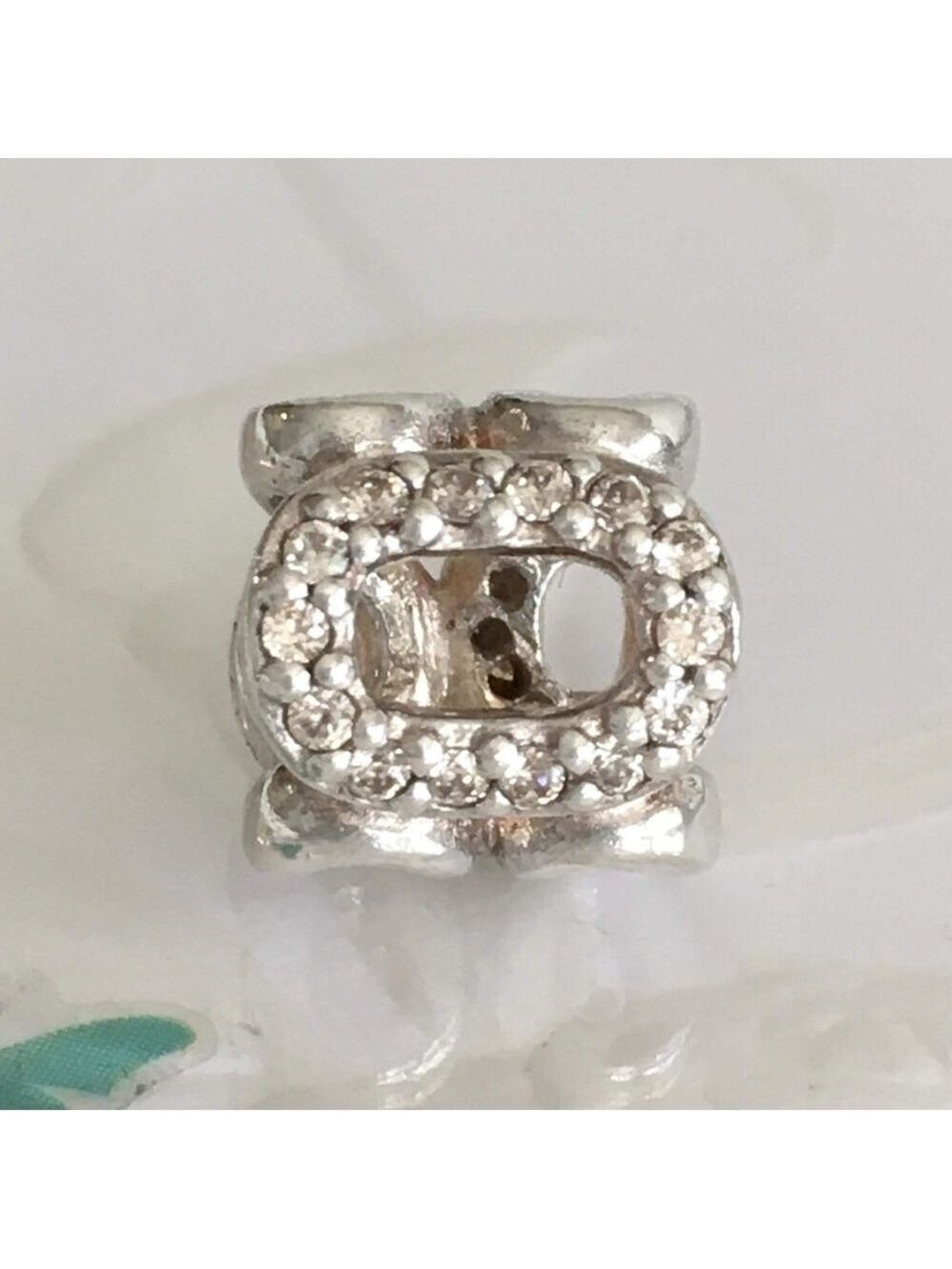 Pandora Circle Of Friends Retired Charm With Cubic Zirconia - Picture 3 of 8
